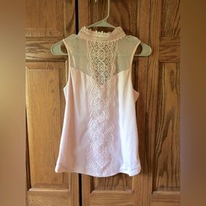 Express light pink sleeveless top, size S
